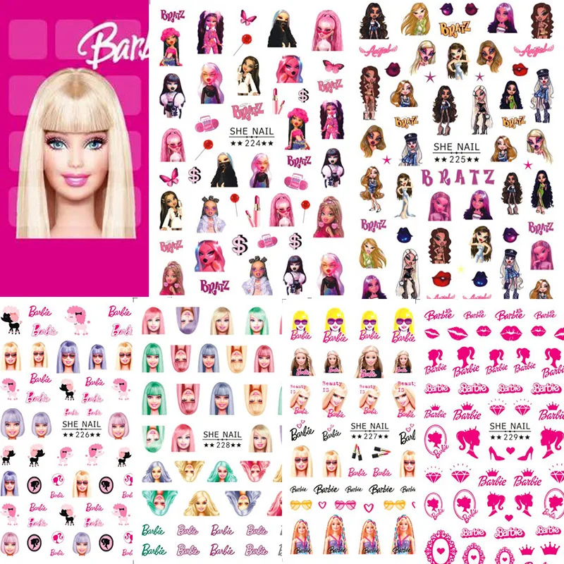 

Miniso Barbie Princess Cartoon Toys Stickers Animation Accessories Cute Barbie Series Sticker Pack Multi-Purpose Stickers