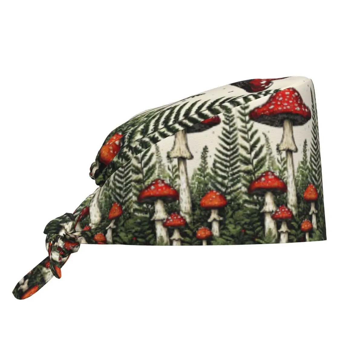 Gorro Retro de Anime con forma de seta para hombre y mujer, gorro quirúrgico informal con control de dientes, cuidado de mascotas, gorros de trabajo de enfermería