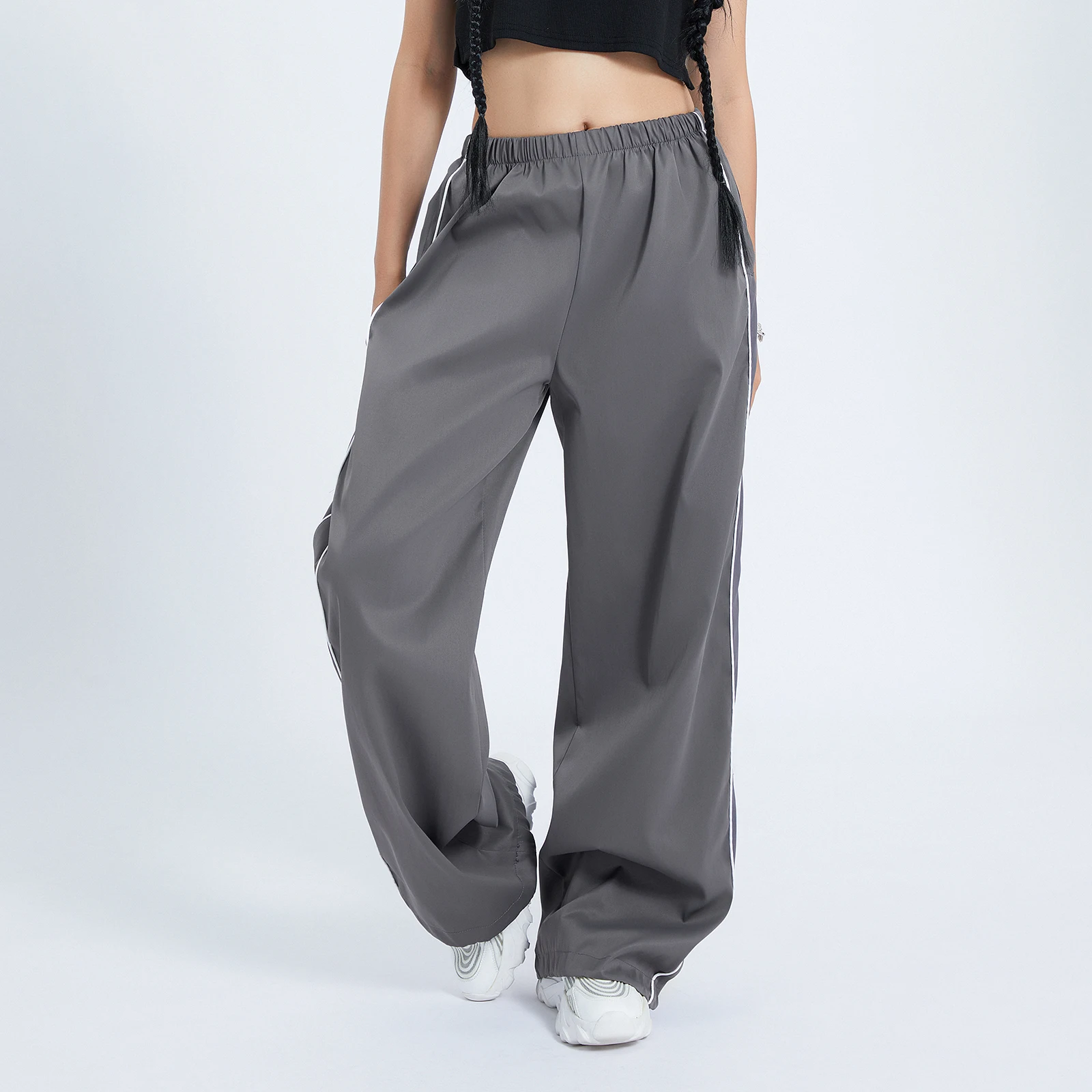

Y2k модные эстетические Freizeithose Fallschirm шланг Damen мешковатые брюки-карго Weite Palazzo шланг-карго с парашютом