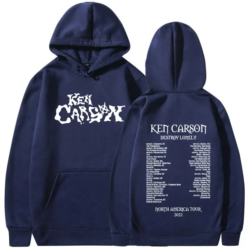 Rapper Ken Carson Destroy Lonely North America Tour Hoodies Men Women Fashion Sweatshirts Casual Oversized Long Sleeve Pullovers