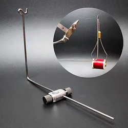 1pc 8MM-10MM aperture metal material fly bait making tool fly vise accessories spool bracket