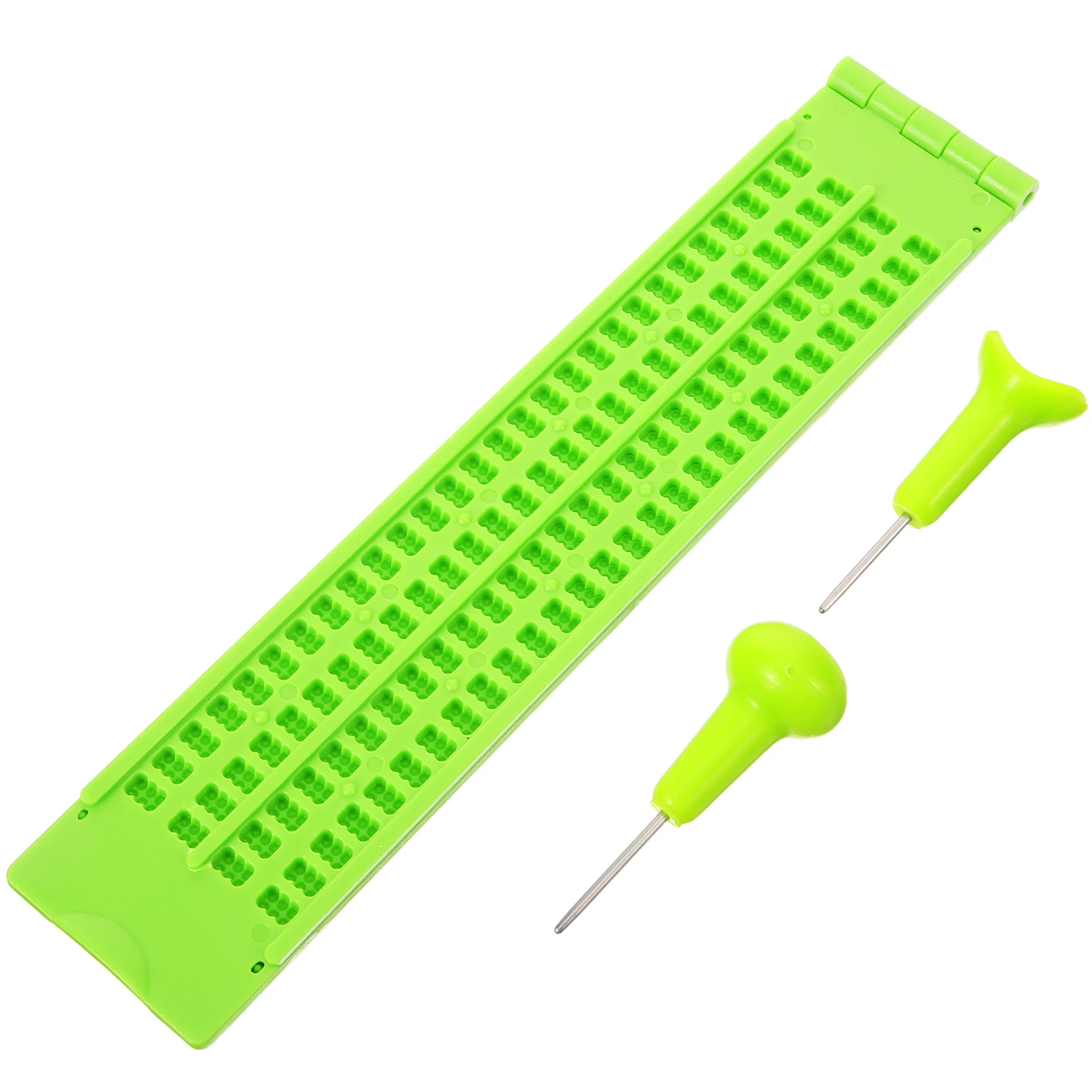 

Plastic Braille Writing Stylus Kit for Blind Lightweight Portable Reusable Durable Health Care Accessories