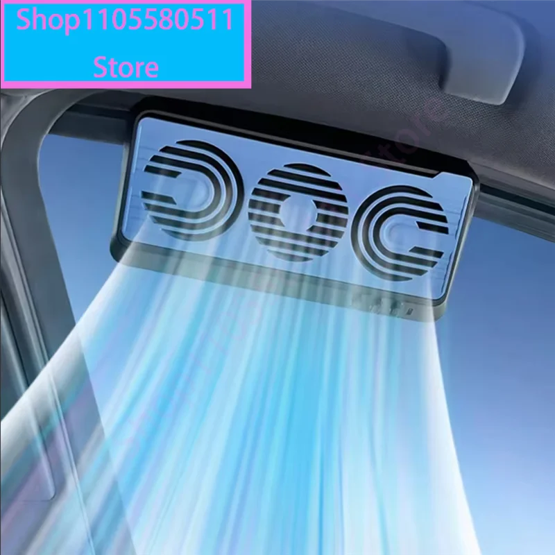 Solar Powered Auto Window Cooler Car Ventilator 3 Fans Car SUV Cool Fan Cooler Promoting Air Circulation