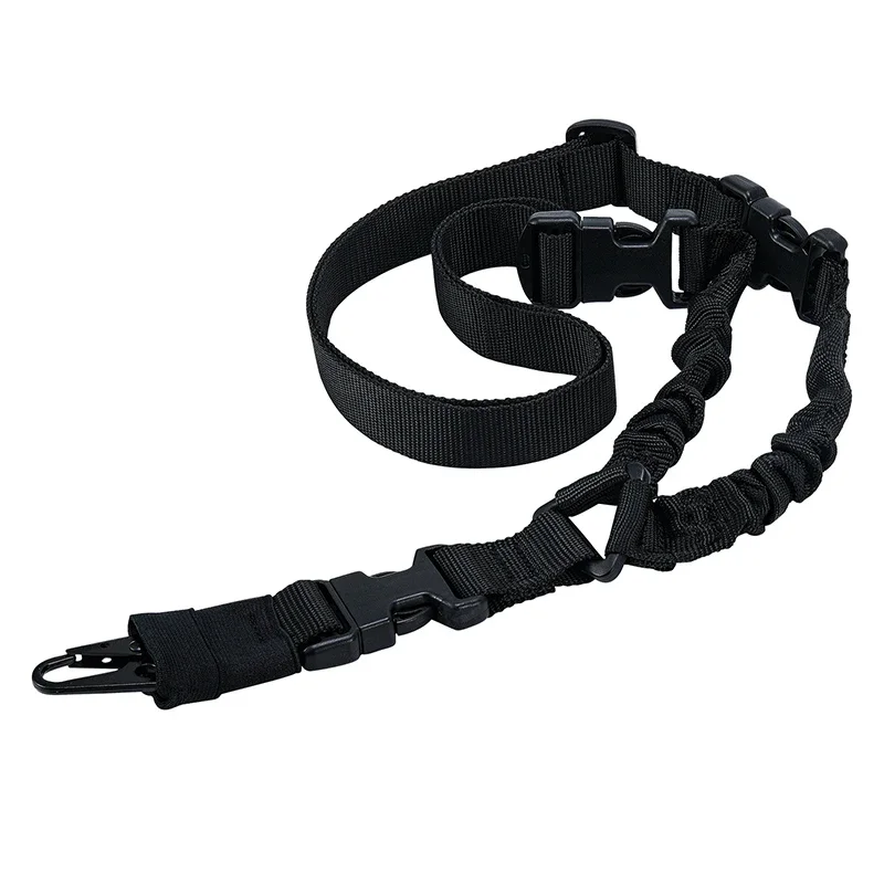 Imbracatura tattica a punto singolo Airsoft Imbracatura per fucile resistente Cintura elastica in nylon Accessori per pistola Cinghia per fucile da