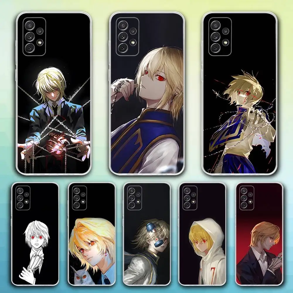 

K-Kurapika Anime Phone Case For Samsung S30,23,21,22,20, FE lite,S10,9,8,7 PIus Note20ultra Soft Transparent
