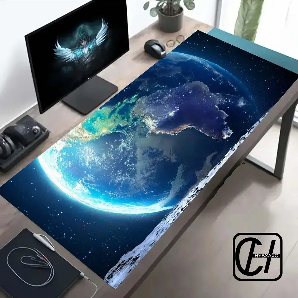 

HD Earth Mouse Pad XXL Computer Accessories Office Game Table Mats Rubber Anti-slip Gaming Keyboard XL Mousepads Desk Pads 40x90