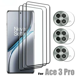 9D Curved Glass Protector For Oneplus 13 12 11 10 Pro Tempered Front Film and Soft Fiber Lens film For Oneplus Ace 3 2 Pro