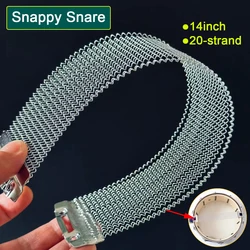 Snappy Snare 20 Strands Silvery Drum Spring Steel Wire for 14'' Snare Cajon Box Parts Accessories Replace & DIY