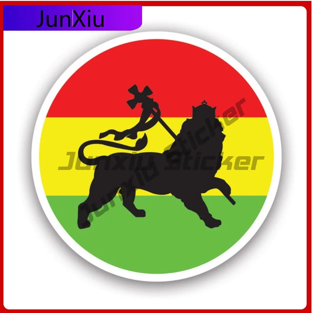 

Rasta Lion Of Judah Sticker Creative Decals Uv Protected Tribe Of Jewish Reggae National Cultural Symbol Auto Decor Car Sticker