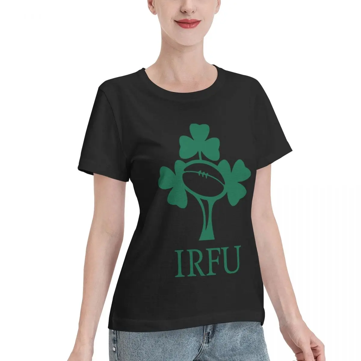 All Body Type Ireland Rugby Women's T-shirt Matching Outfit Female Everyday Wear