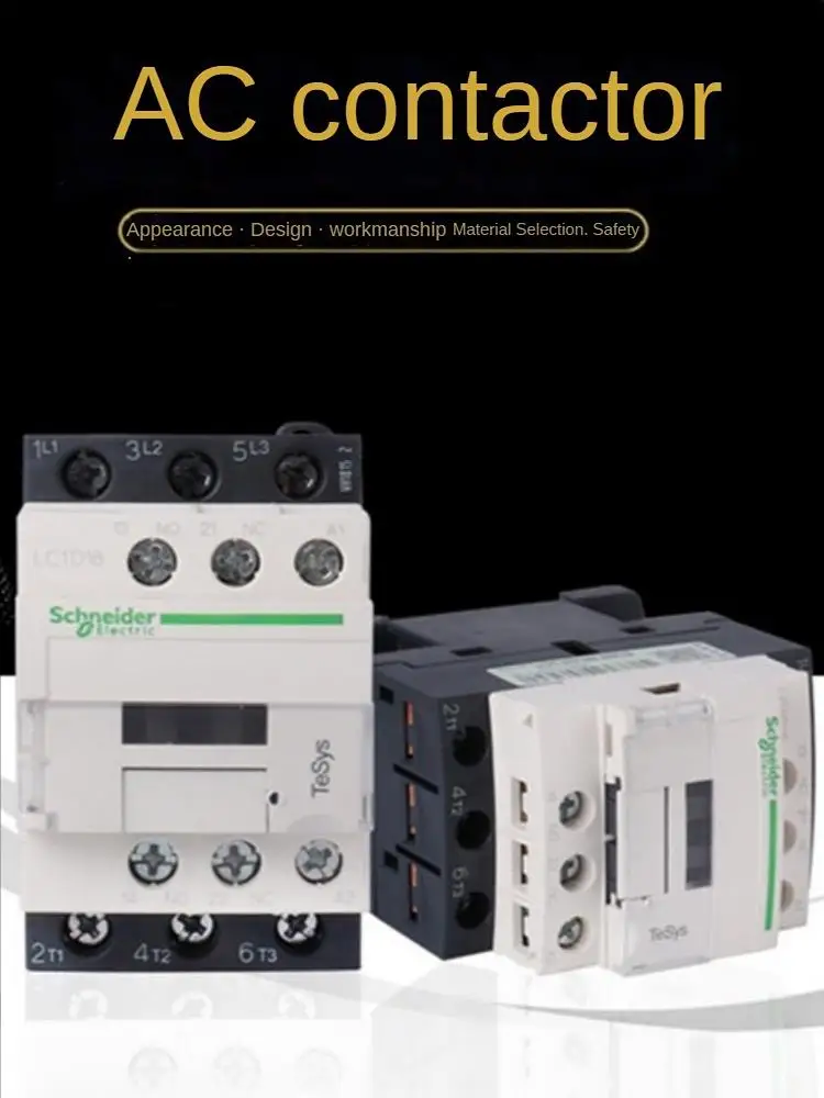 Kontaktor Schneider  LC1D25 LC1D32 LC1D38  3P Contactor220v AC Tiga Kutub LC1D B7C F7C M7C Q7C 24V 110V 220V 380V