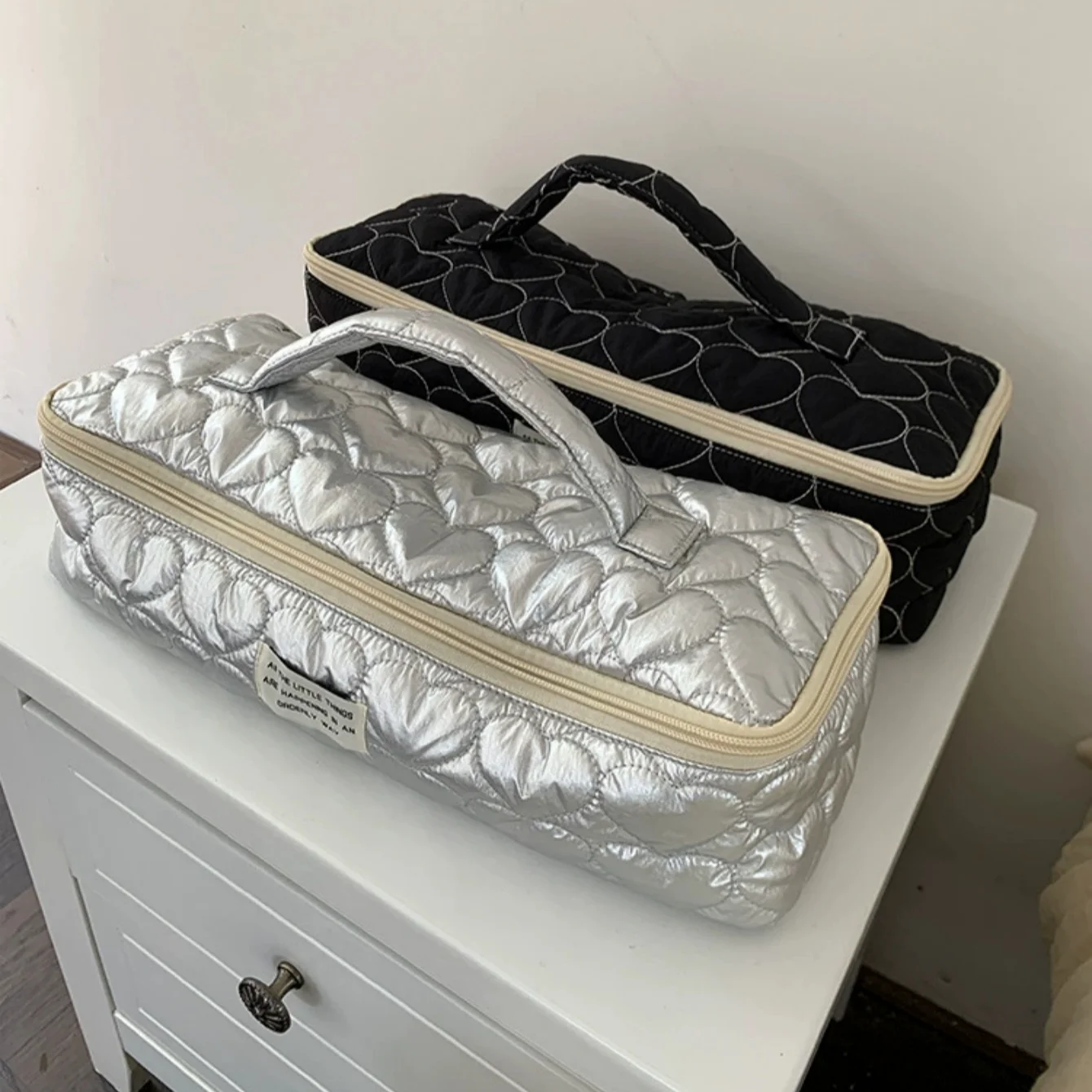 Multi-Functional Large-Capacity Storage Bag for Makeup, Hair Dryer & Curling Iron - Portable Travel Protective Organizer