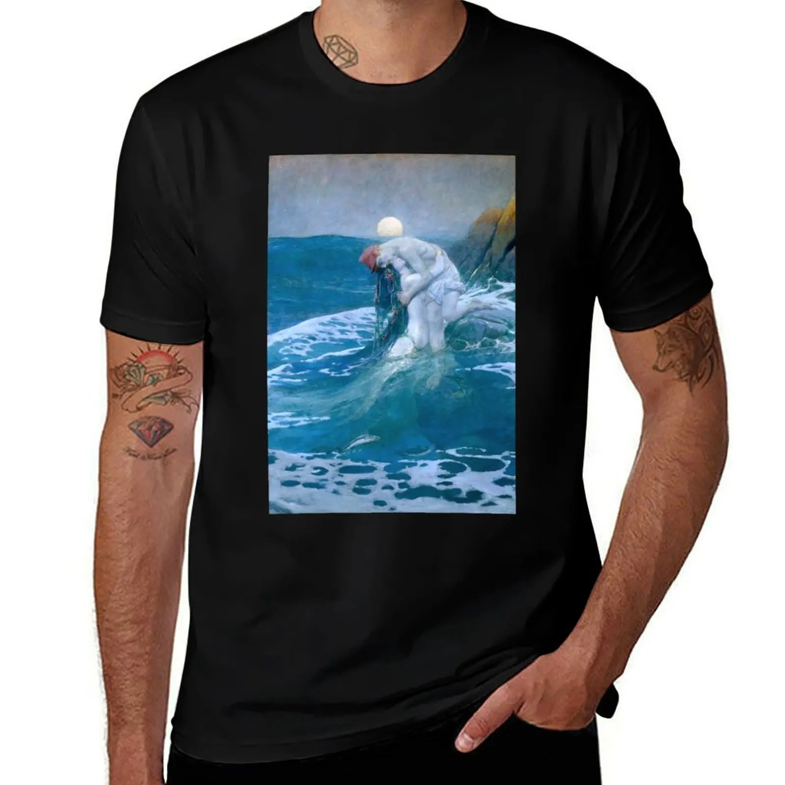 

for t t The man T-Shirt shirts t for Mermaid T-Shirt pack shirts printed cotton essential man shirt