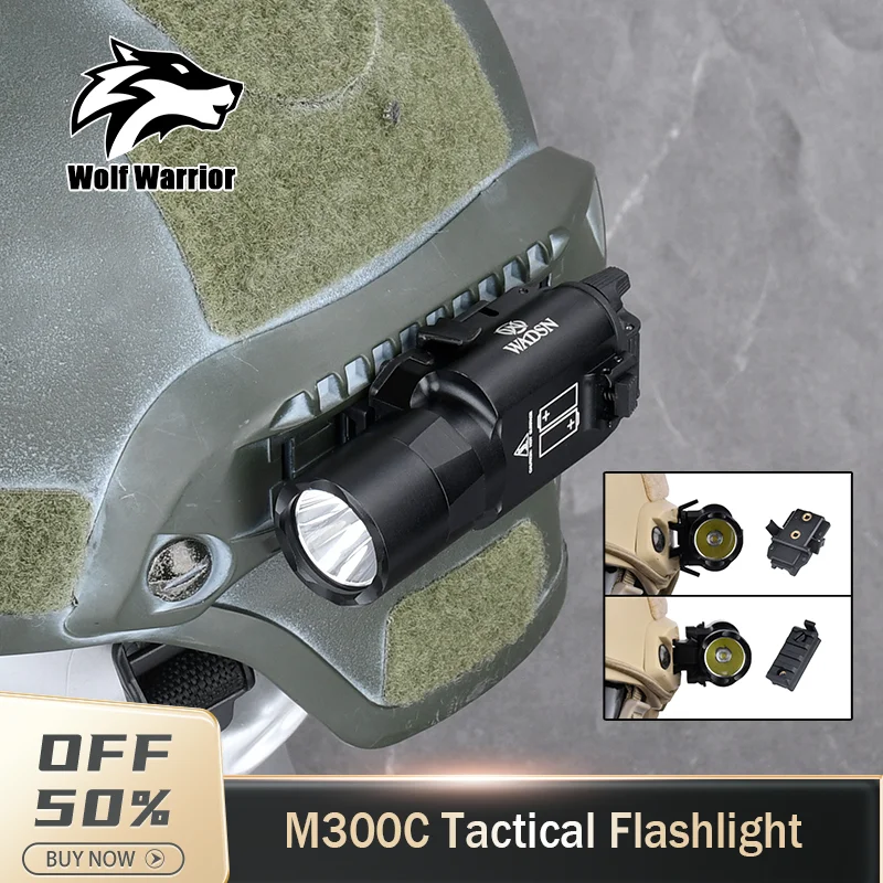 Tactic X300U X300 Flashlight SF Strobe Pistol Light Hunting Glock 17 19 Outdooring Airsoft Scout Torch Fit Hunting 20mm Rail ﻿