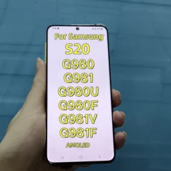 AMOLED S20 Screen For Samsung Galaxy S20 US G981V Defect LCD Display G980 G980F G981U Touch Panel Digitizer Assembly Replacement