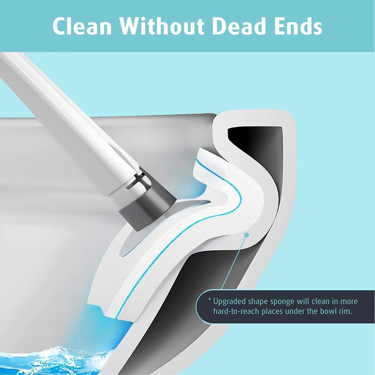 20PCS Toilet Wand Refills Disposable Toilet Brush Replacement Heads with Upgraded Fiber Bristles, Compatible with Clorax Toilet Brush Replacement Systems, Handle Not Include view 7