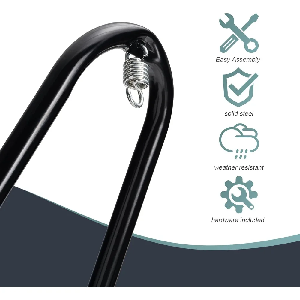 حامل كرسي هزاز متين، حامل كرسي معلق - حامل أرجوحة حسية من الفولاذ شديد التحمل - مقاوم للطقس والصدأ - قابل للتعديل