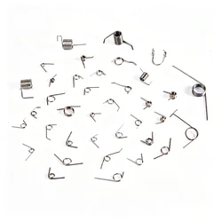 20 piezas diámetro del alambre 0,3mm Micro Mini 304 resorte de torsión de acero inoxidable para joyería