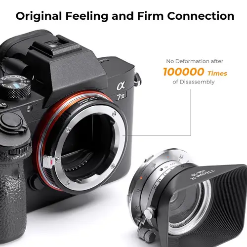 Imagen 2 del producto K & F Concept Adaptador de montaje de lente para lentes Leica M L/M a Canon EOS R EOS M Sony E Nex Nikon Z F AI M4/3 Fujifilm X cuerpo de cámaras