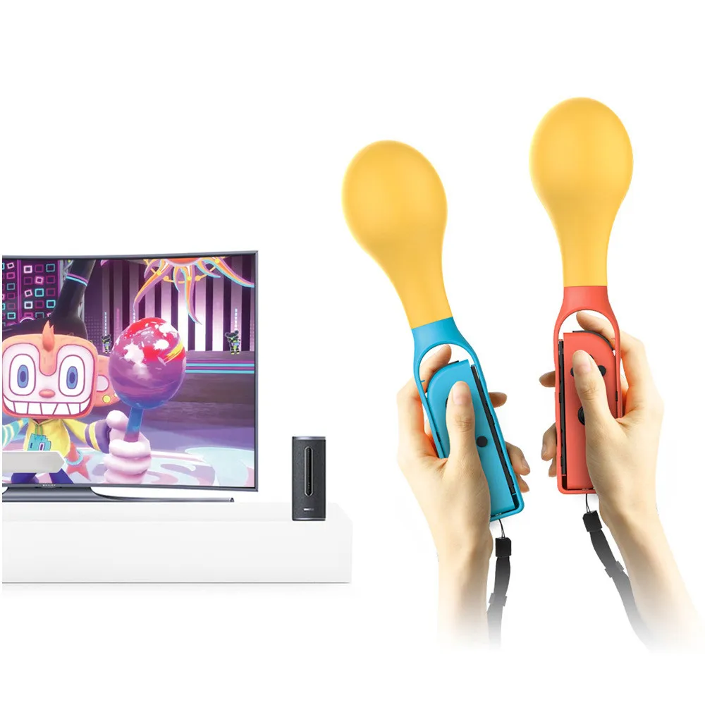 Maracas-وحدة تحكم Joy-Con لليمين واليسار للتبديل ، مقبض لعبة رياضية ، مطرقة OLED ، قبضة اللعبة ، تجربة الألعاب