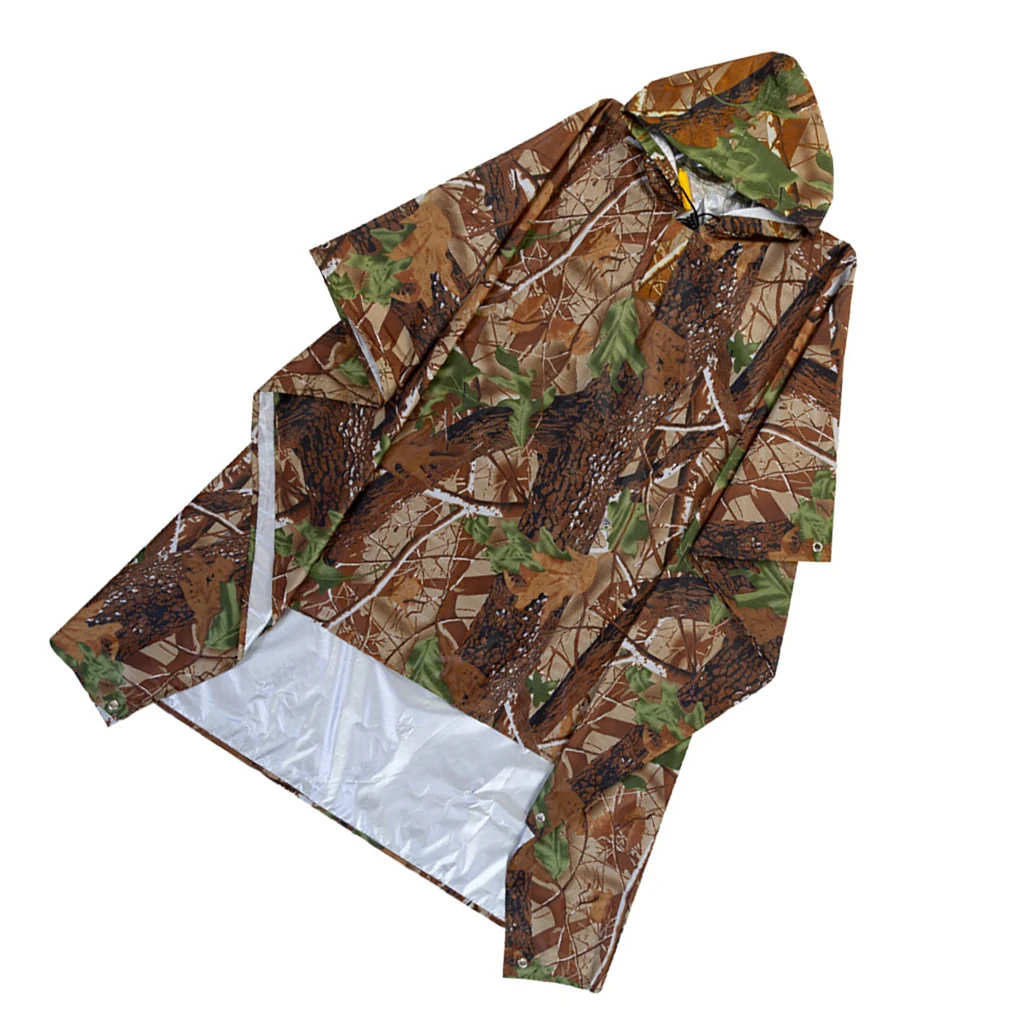 

Rain Coats Backpack Raindrops Cover Climbing Hiking Camping Raincoat Poncho Jacket Waterproof Picnic Mat Camouflage