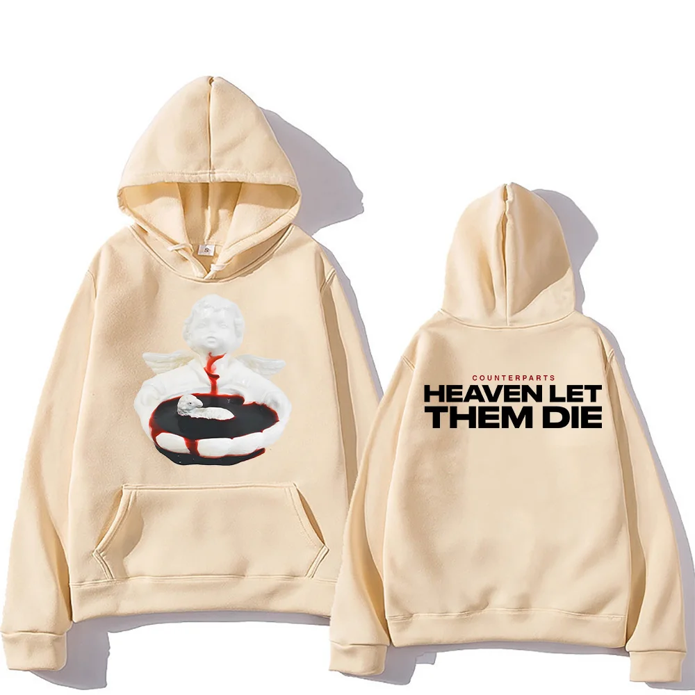 Counterparts Heaven Let Them Die New EP Sweatshirts Fan Gifts Two Sides Classic Hoodies Unisex Creative High Street Loose Hoody