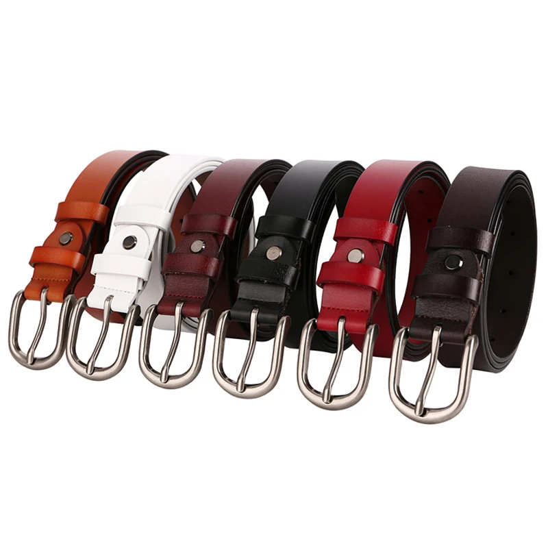 

Женский кожаный ремень, черный повседневный пояс для джинсовых брюк с металлической пряжкой на поясе