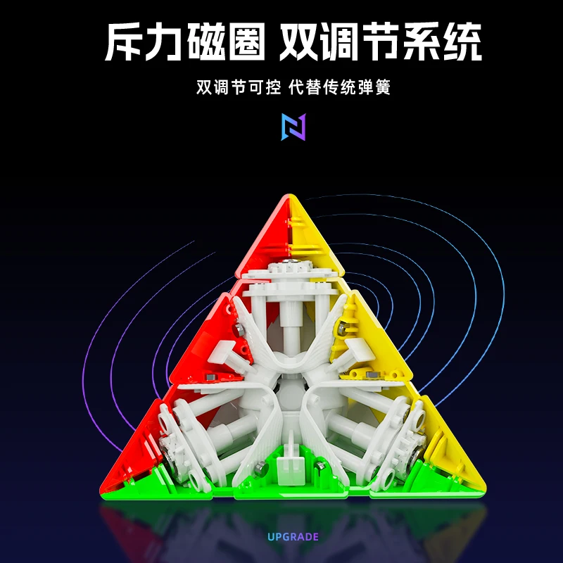 SengSo YuFeng  Pyraminx Speed Cube Magnetic Stickerless Cube Puzzle Toys Children Gift Cubo Magico