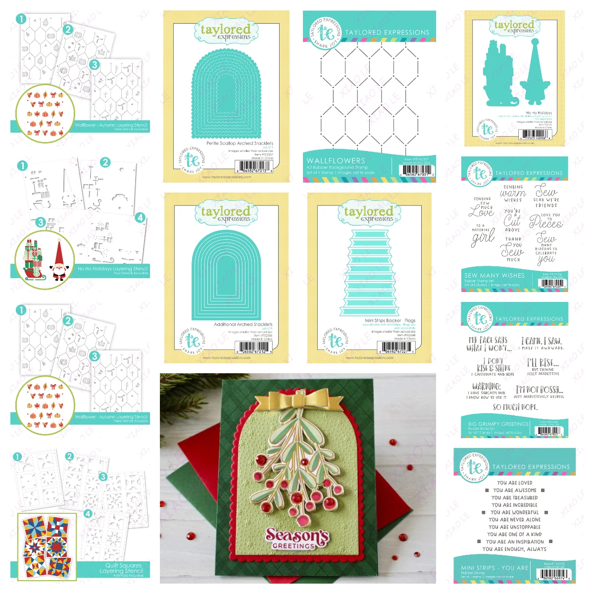 

2025 Christmas Wallflowers Background Metal Cutting Dies and Stamps DIY Scrapbooking Card Stencil Paper Cards Handmade Album