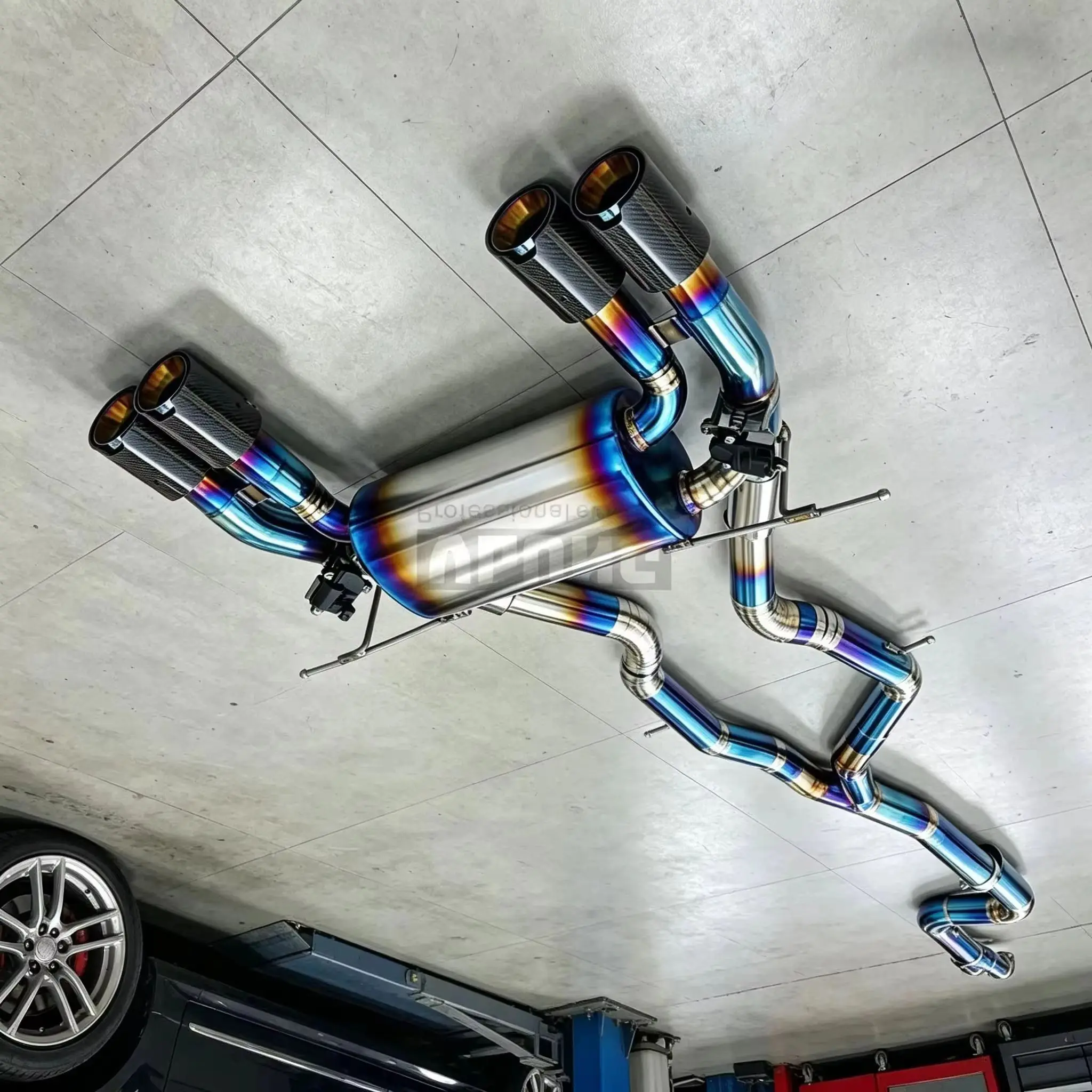 

For BMW M3 M4 F80 F82 F83 3.0T 2014-2019 3.5 Inch Titanium Exhaust with Valve OEM Fitment Lightweight
