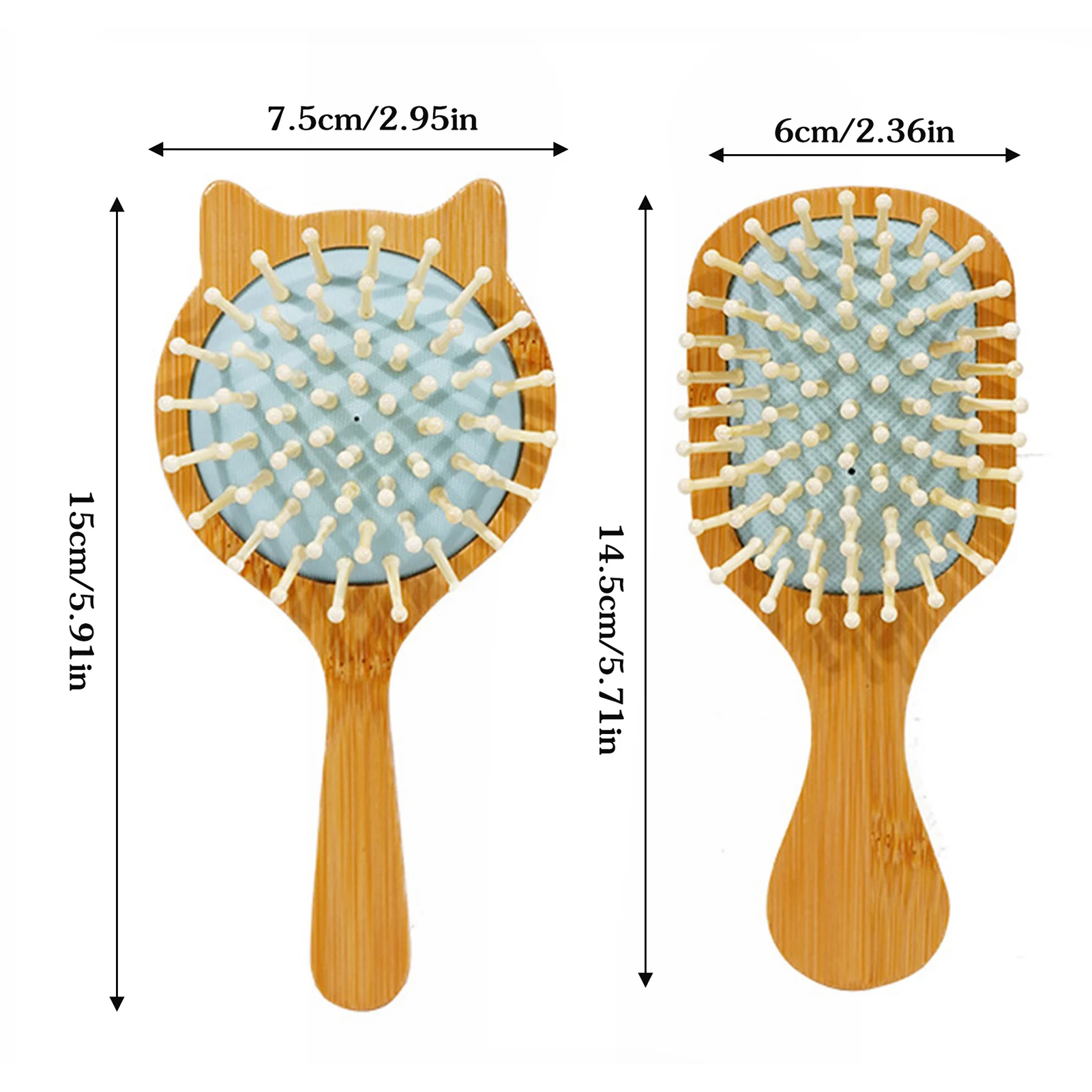 Brosse coiffante pour cheveux bouclés pour femmes et hommes, peigne de massage sans frisottis, élimine les nœuds et les nœuds, salon de coiffure