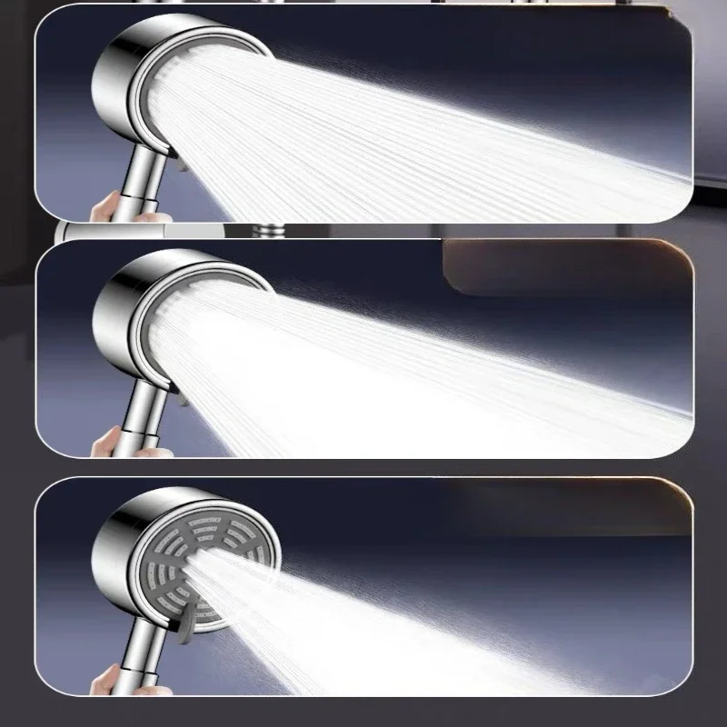 3 Spray Modes SUS304 Stainless Steel Handheld Shower Head For Bathroom Shower Room Handheld Sprayer