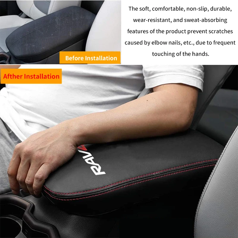 Car Center Console Armrest Box Protector Pad Storage Mat For Toyota RAV4 RAV 4 2019 2020 2021 2022 2023 2024