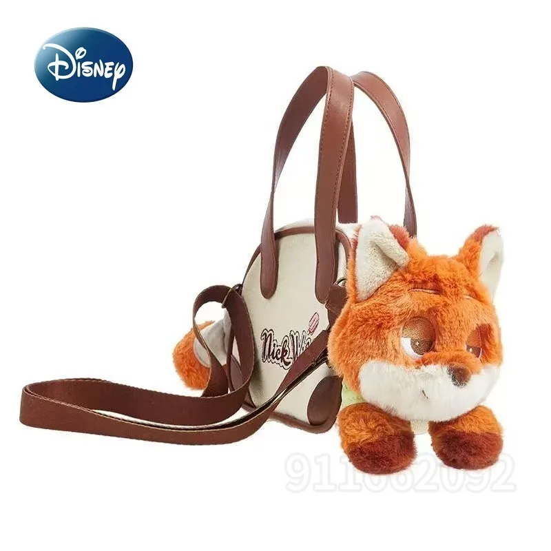 Disney Judy Nick New Women's Handbag Cartoon Fashion Women's Shoulder Crossbody Bag Casual Doll Women's Bag Large Capacity