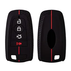 Soft Silicone Key Case Fob Cover For Ford Edge Explorer Expedition Fusion Mondeo Mustang F150