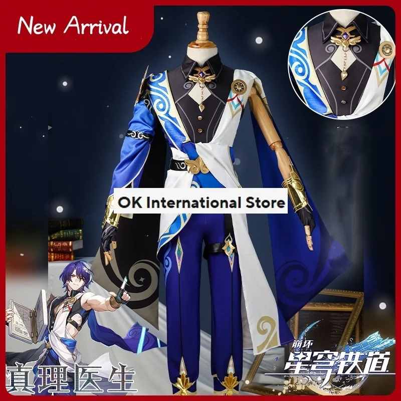 Dr. Ratio Cosplay Costume Game Honkai Star Rail Doctor Veritas Ratio Cosplay Costume Wig Outfit Costume Event Role Play Clothes