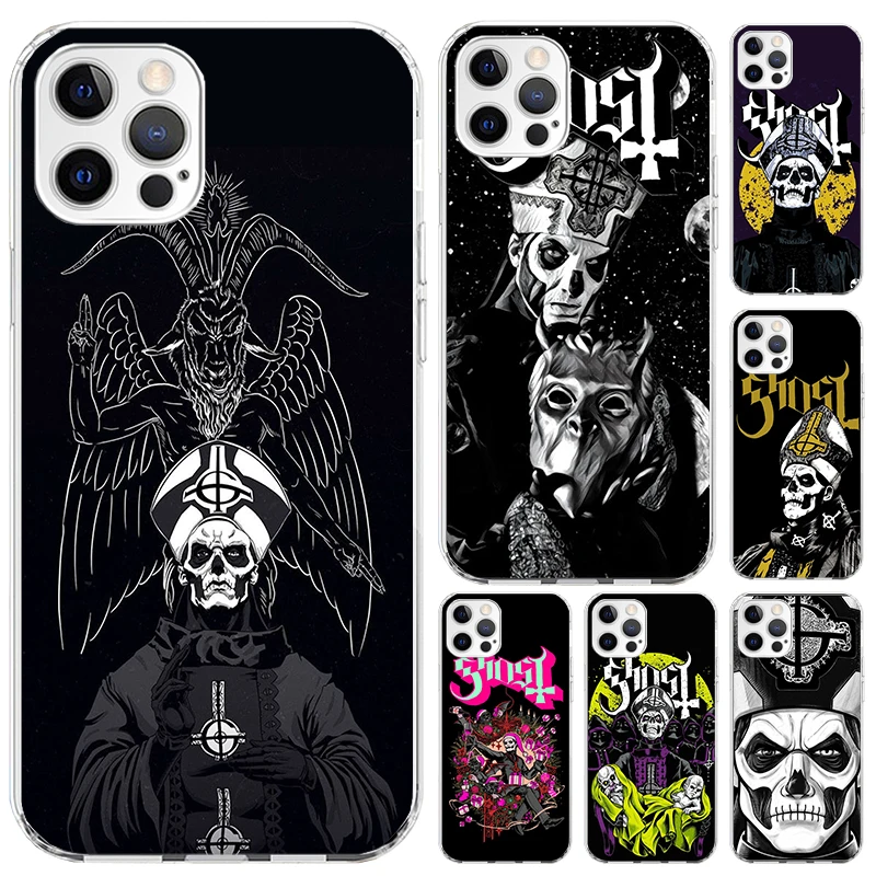 Ghost Papa Emeritus Phone Case for Iphone 16 15 14 13 12 Mini 11 Pro Max X XS XR 7 Plus 8 SE 2020 Soft Funda Print Shell