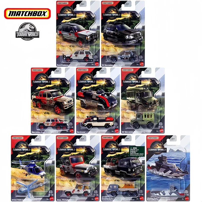 

Matchbox Jurassic World Rebirth Movie Authentic Alloy Patrol Ship Die Cast Kids Collectible Model Toy For Children Aged 3 And Up