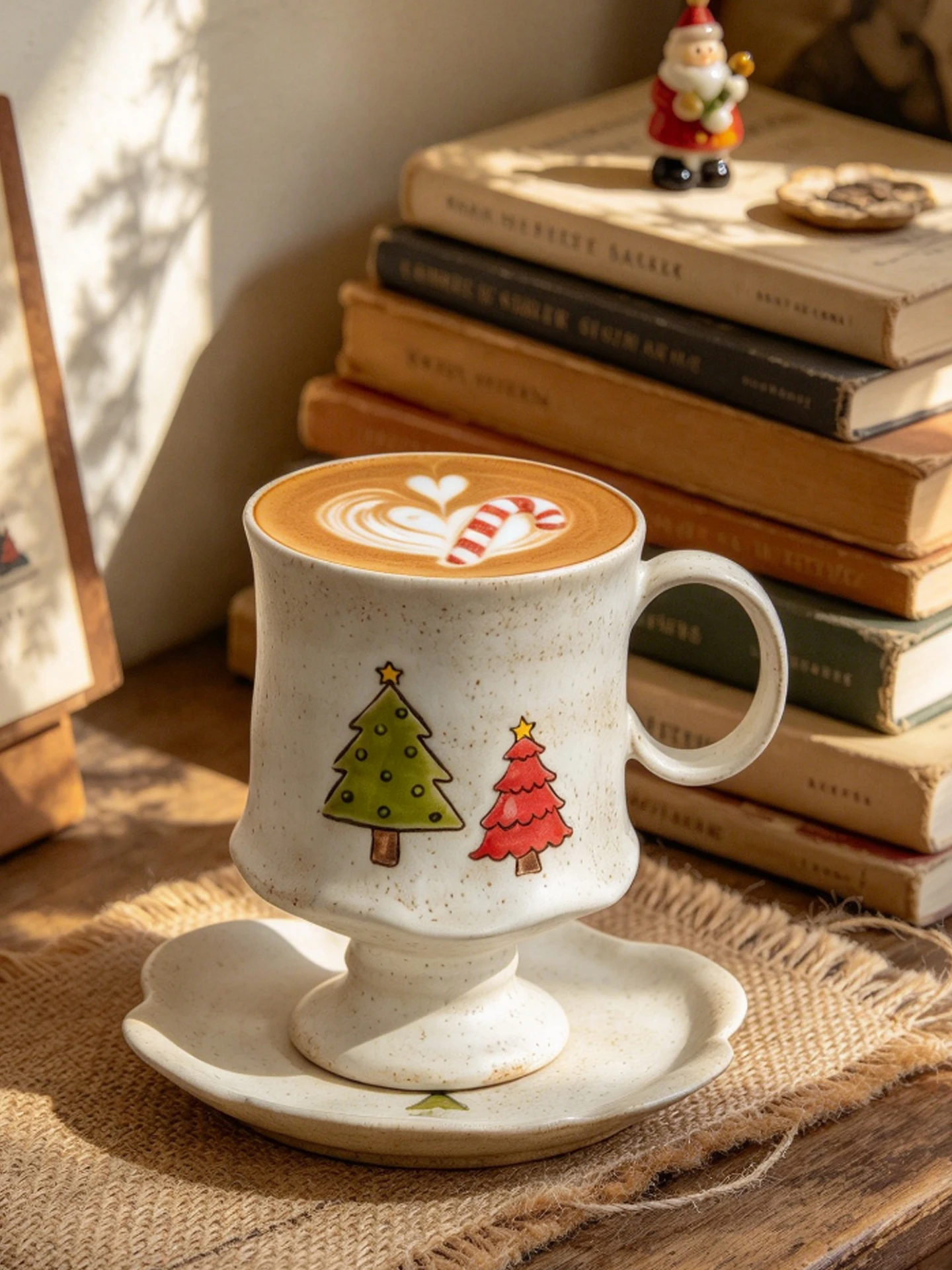 Handmade Vintage Christmas Gift Ceramic Coffee Cup Small Crowd Favorite Texture Decor Handmade Made in China