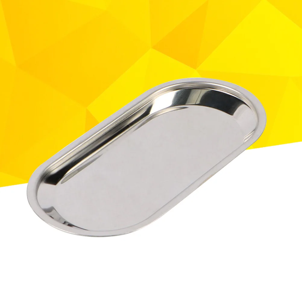 

2 Pcs Steel Tray 201 201 Stainless Steel Tray Large Polished Reusable Autoclavable Surgical Dental Bathroom Food Storage