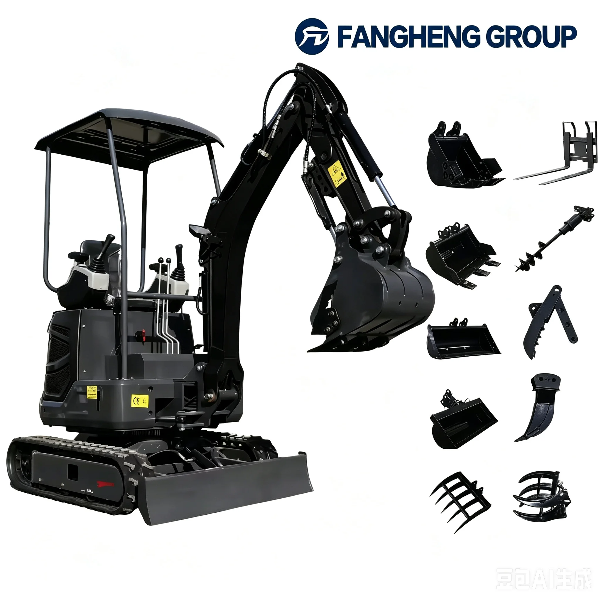 Customized Excavator 3.5 Ton EPA Euro 5 Kubota Engine Crawler Digger Farm 1 Ton 2 Ton Home Mini Excavator Machine