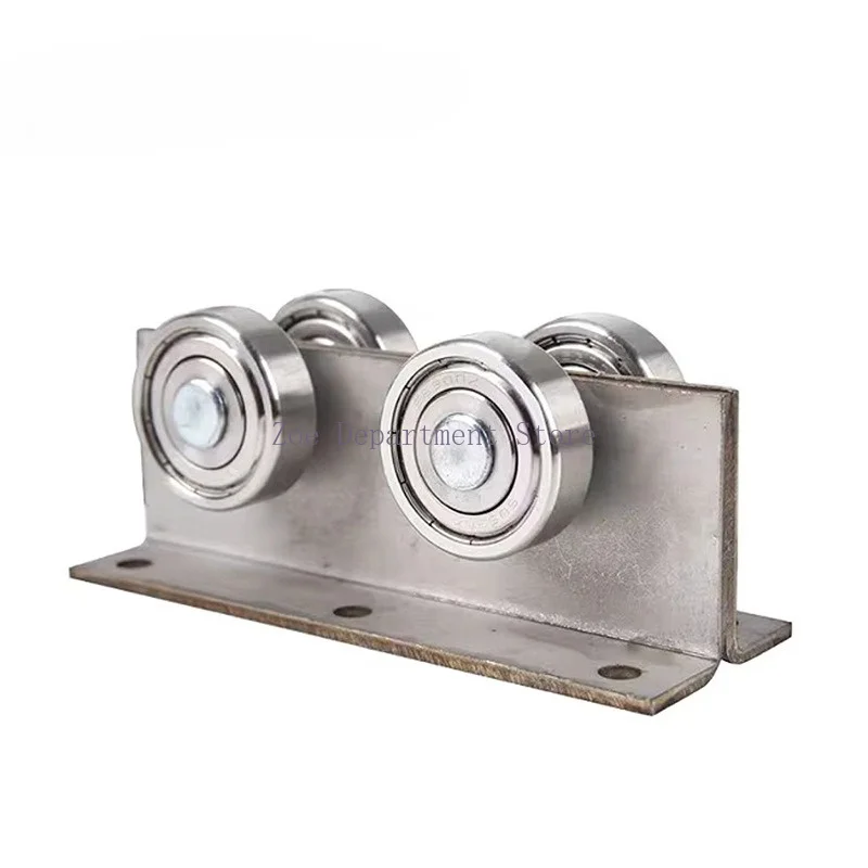 Stainless Skylight Pulley Roof Moving Bearing Pulley Staircase Opening Translation Track Roller Heavy-duty Lifting Nylon Wheel