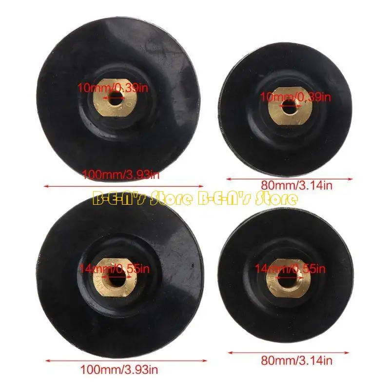 

Y1AD 4-дюймовая гибкая резиновая подложка с крючком и петлей для плоскошлифовальной машины Hydrostone