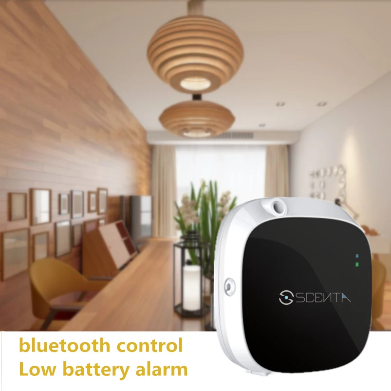 SCENTA Top Sale Smart App Control Difusor de aroma montado na parede sem fio, Difusor de óleo de fragrância de marca própria alimentado por bateria