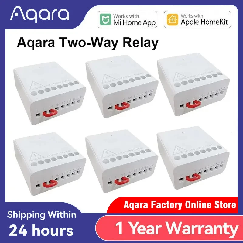Original Aqara Smart Two-way Control Module Relay Switch Controller Zigbee Timer Channels Works With Xiaomi Mi Home Homekit APP