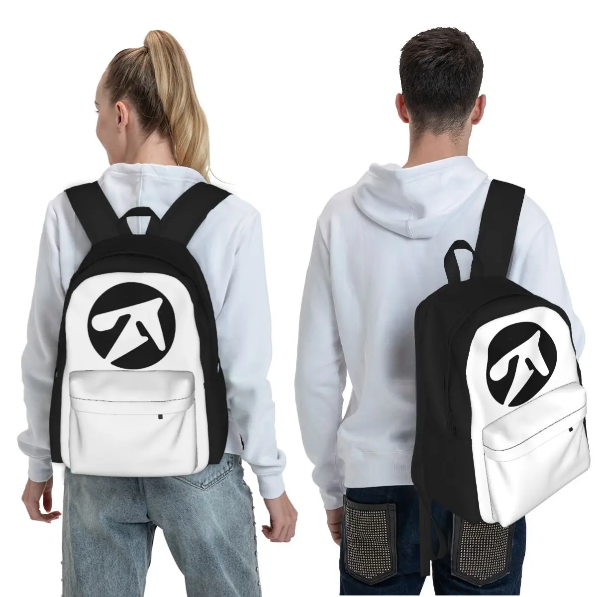 Aphex Twin Alternative Style Student Backpack School Bag Hiking Travel Daypack for Boys Girls Fashion Bookbag Shoulder Bags