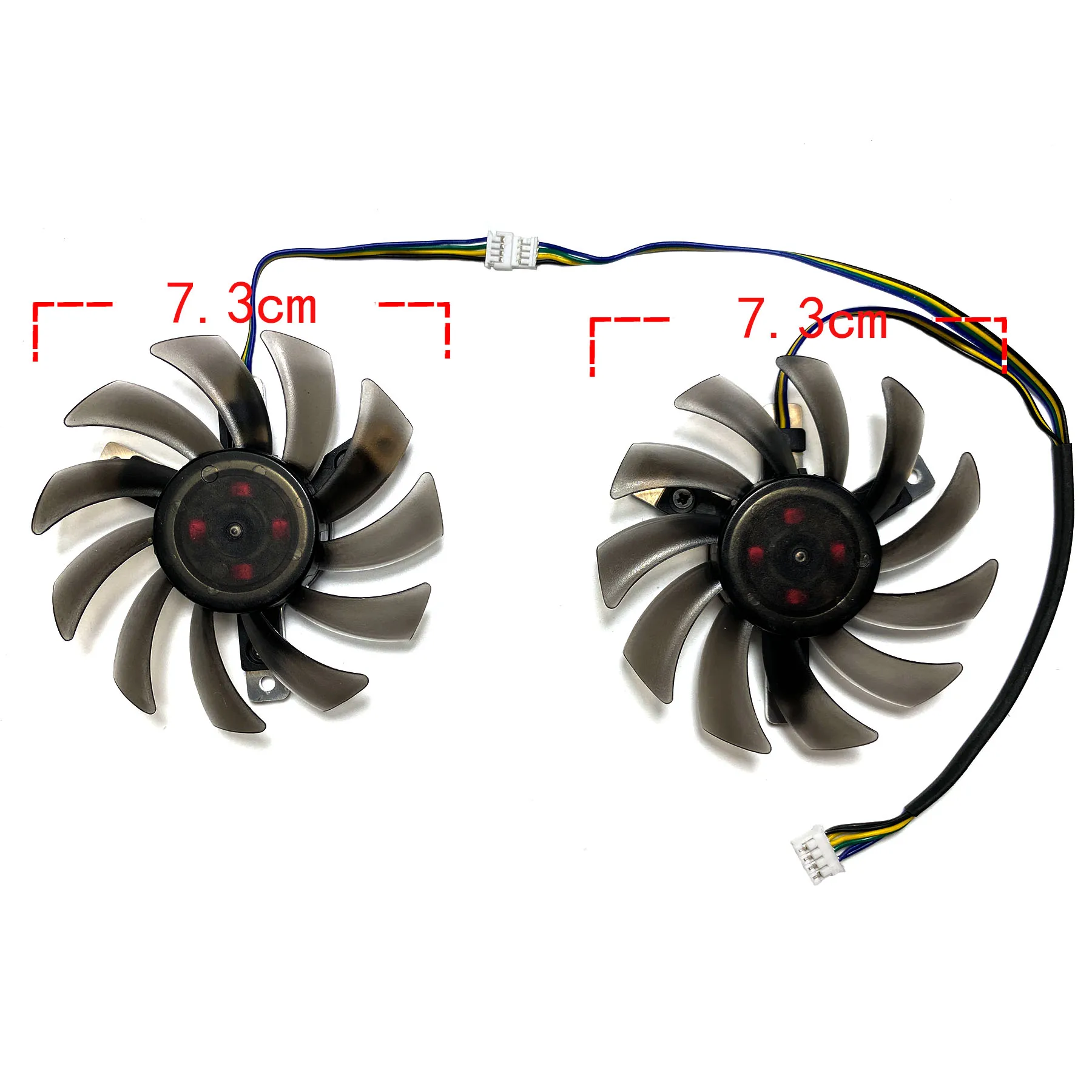 DIY For MSI GeForce GTX680 670 660ti 660 650ti 560ti Power Edition OC Graphics Card Replacement Fan