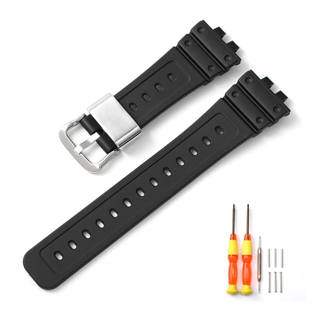 

Ремешок для часов Casio GMW-B5000 из полимерной смолы, мужской спортивный водонепроницаемый браслет из нержавеющей стали, ремешок на запястье, бесплатные инструменты