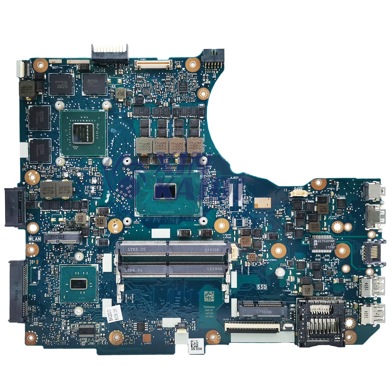 Imagem -06 - Placa-mãe Portátil para Teste Asus N551vw G551v Fx51v G551v Fx51v G551vw G58 Fx51vw I56300hq I7-6700hq 100 Funciona Bem