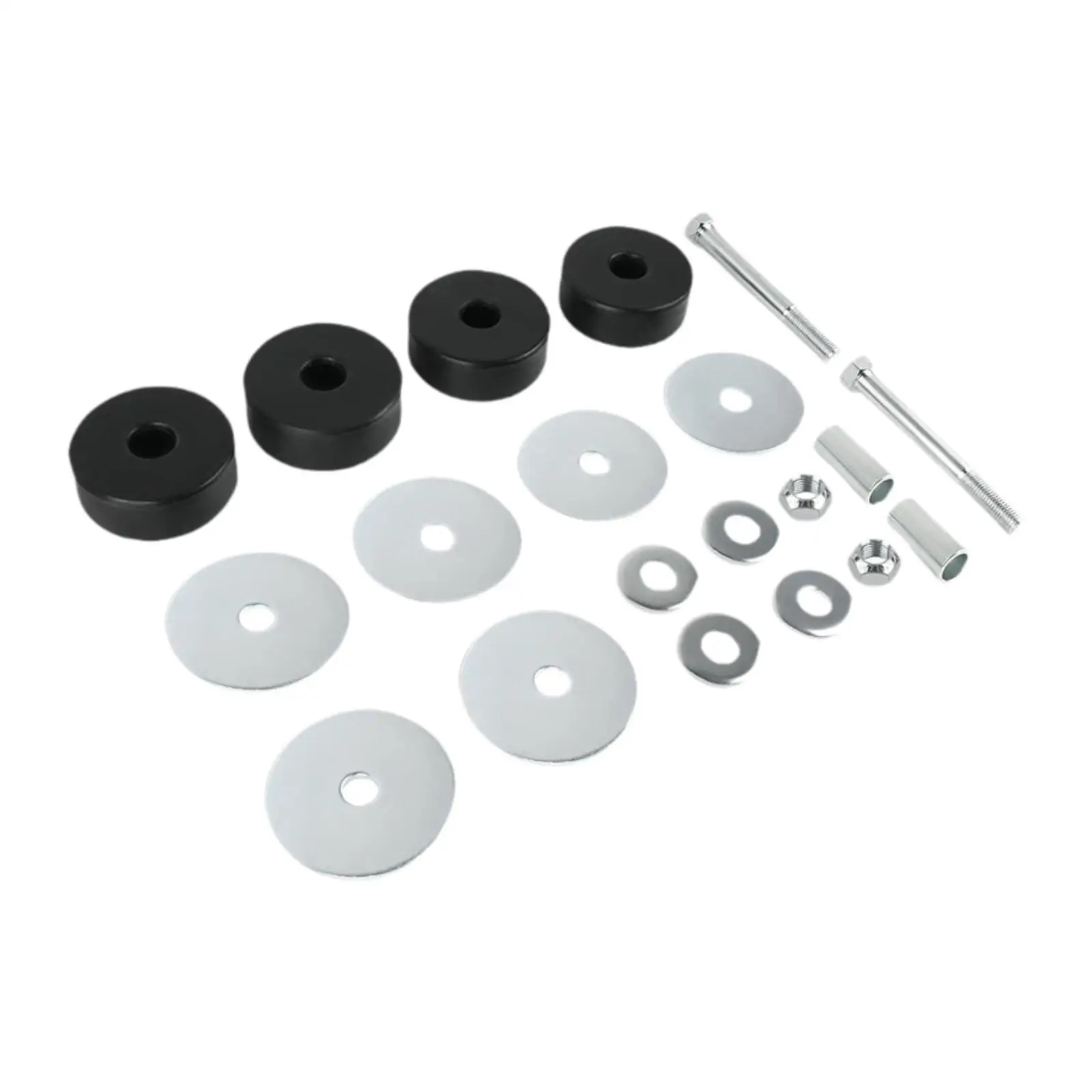 

Radiator Support Frame Bolt Pad Kit Rubber Washers Nuts Sleeves for Ford Pickup Truck Maintenance